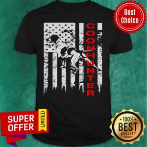Official Distressed USA Flag For Coon Hunters Shirt