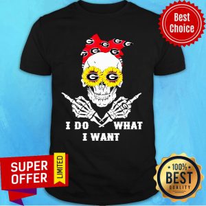 Georgia Bulldogs Skull I Do What I Want Sunflower Shirt