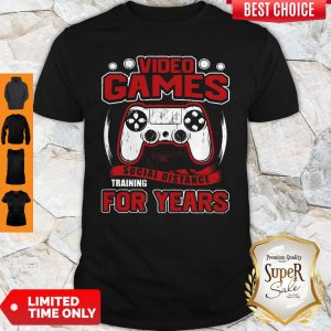 Premium Video Game Social Distance Training For Years Shirt