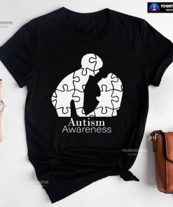 Autism Awareness Mom And Baby Puzzle Pieces T-Shirt