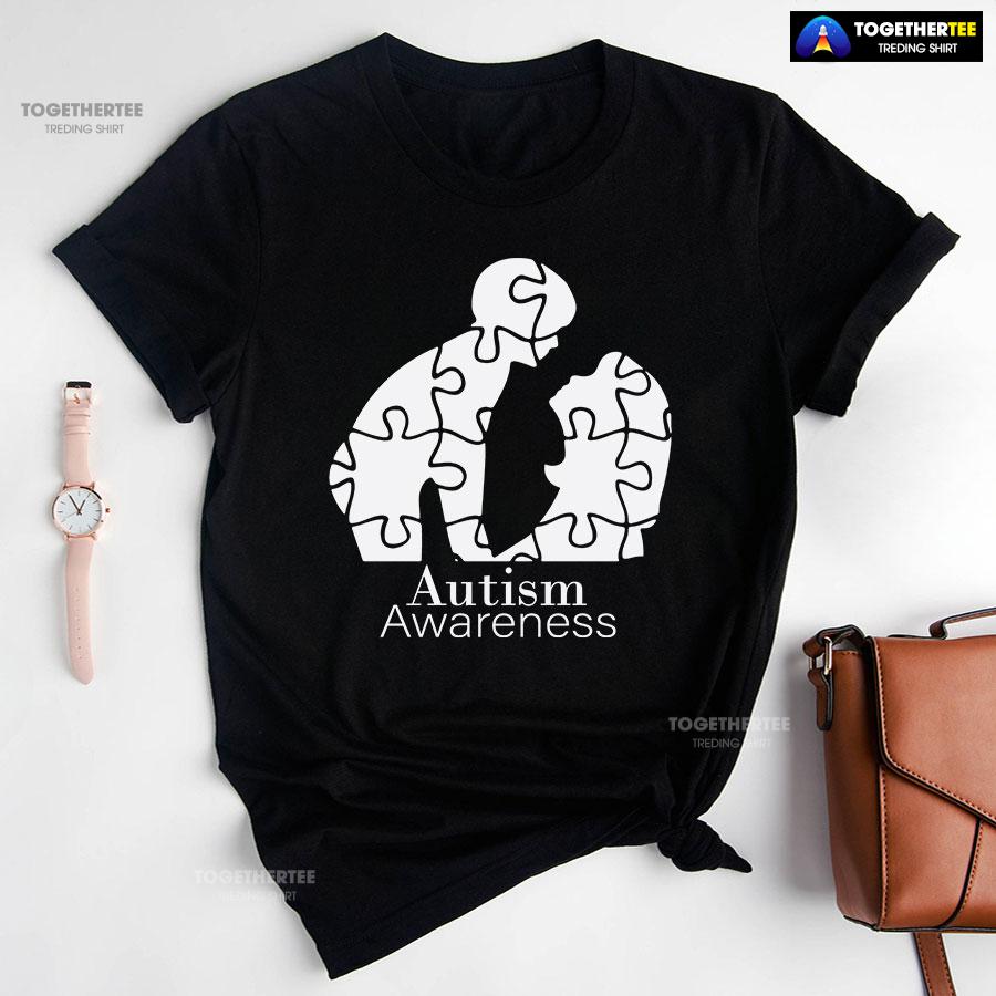 Autism Awareness Mom And Baby Puzzle Pieces T-Shirt Autism Awareness Mom And Baby Puzzle Pieces T-Shirt