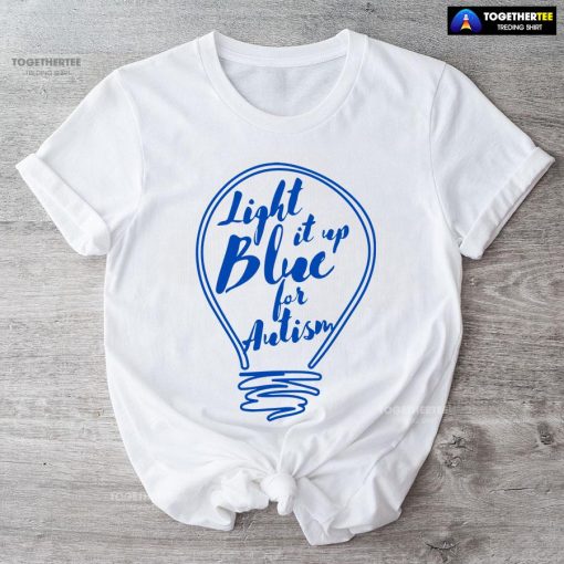 Light It Up Blue For Autism Light Bulb T-Shirt - Women's Tee