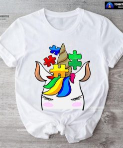 UNICORN AUTISM PUZZLE PIECES T-SHIRT