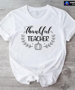 Thankful Teacher Pumpkin T-Shirt