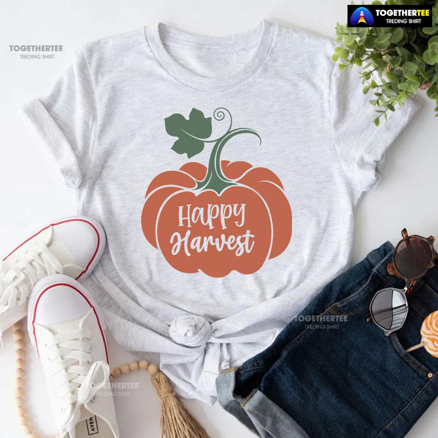 Happy Harvest Pumpkin Thanksgiving T-Shirt Happy Harvest Pumpkin Thanksgiving T-Shirt