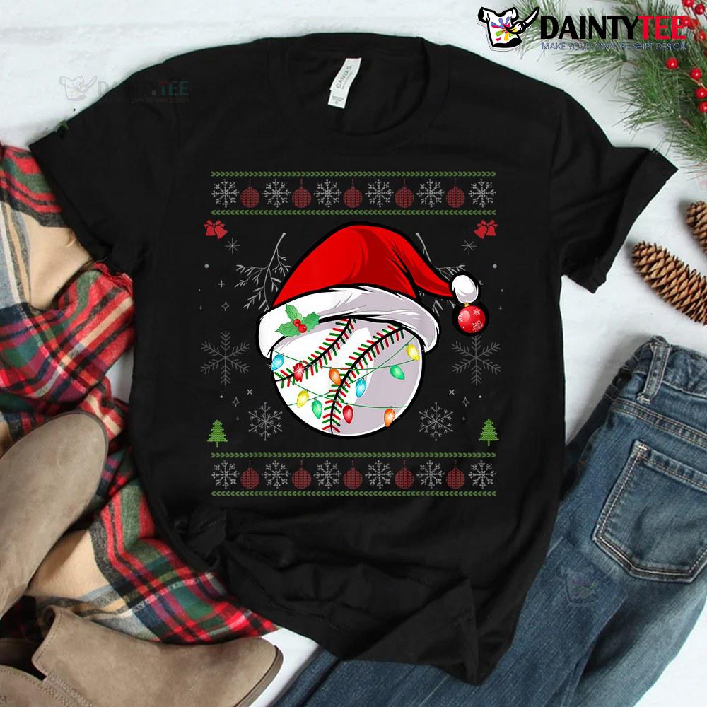Baseball Christmas Ugly Sweater Shirt Baseball Christmas Ugly Sweater Shirt