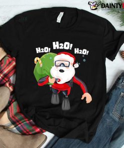 H2o H2o H2o Santa Claus Swimming Pool Christmas Swimmer Shirt