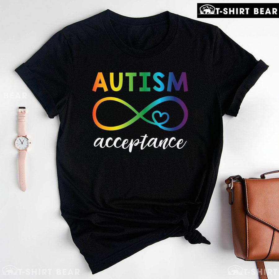 Autism Acceptance Infinity Heart Sign T-Shirt Autism Acceptance Infinity Heart Sign T-Shirt