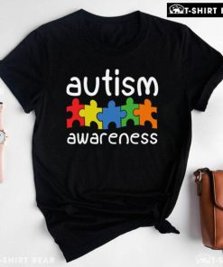 Colourful Puzzle Pieces Autism Awareness T-Shirt
