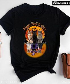 Happy Howl-O-Ween Cats Halloween T-Shirt
