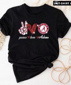 Peace Love Alabama Crimson Tide T-Shirt