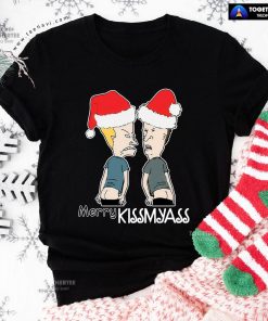 Beavis and Butt-Head Merry Kissmyass Christmas T-Shirt