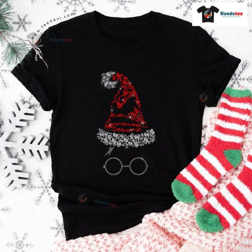 Harry Potter Sorting Hat Sparkling Christmas T-Shirt