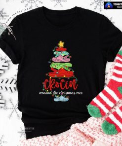 Crocs Shoes Crocin Around Christmas Tree T-Shirt