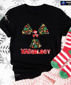 Radiology With Christmas Hat Christmas Tree T-Shirt