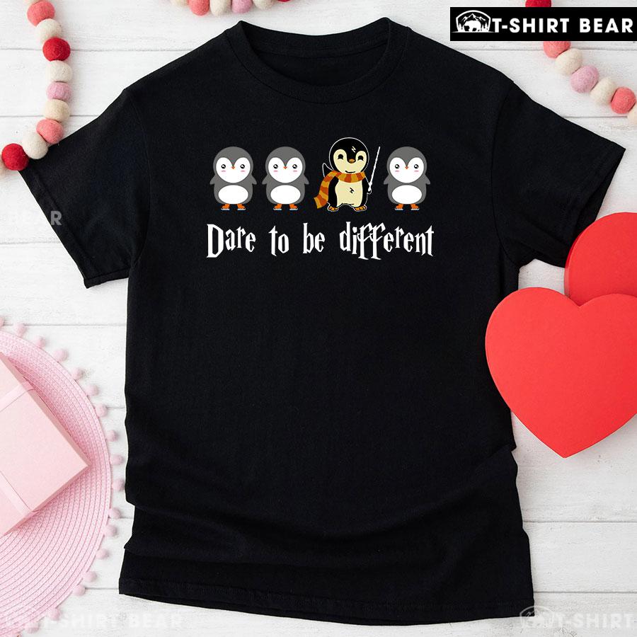 Penguin As Harry Potter Dare To Be Different T-Shirt Penguin As Harry Potter Dare To Be Different T-Shirt