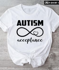 Autism Acceptance Infinity Heart Sign T-Shirt - Small Tee