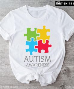 Colourful Autism Puzzle Pieces T-Shirt - Kids Tee
