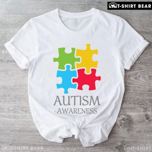 Colourful Autism Puzzle Pieces T-Shirt - Kids Tee