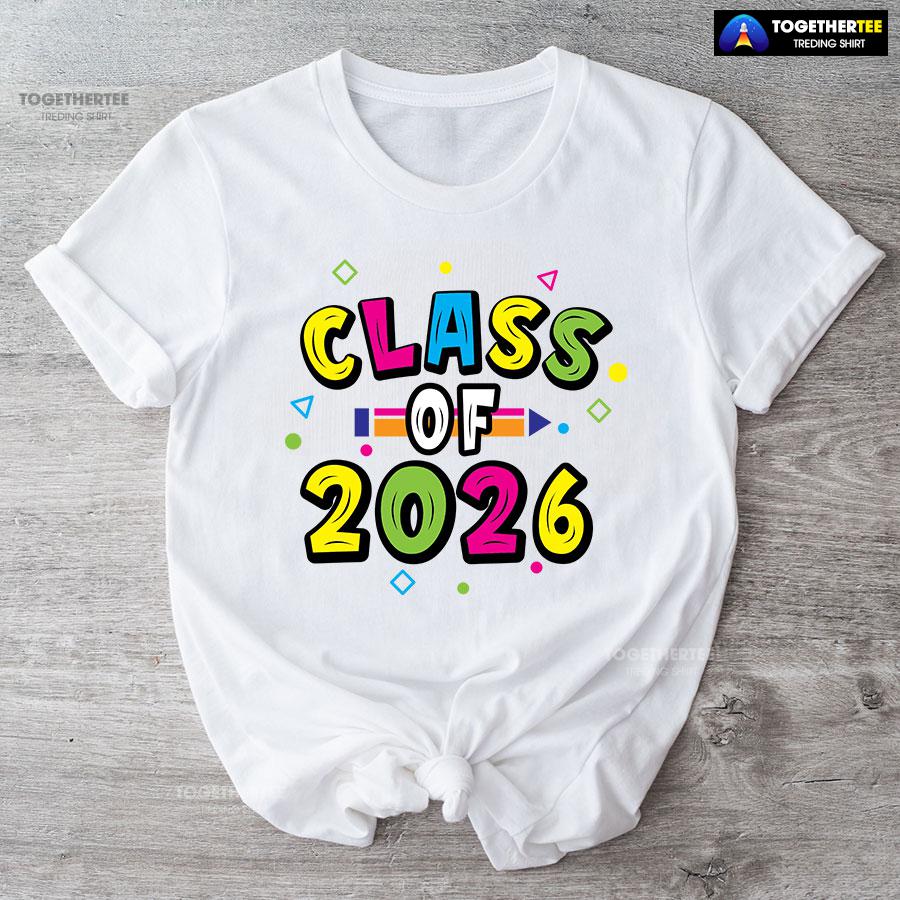 Class Of 2026 Crayon Student Back To School T-Shirt Class Of 2026 Crayon Student Back To School T-Shirt