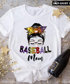 Halloween Baseball Mom For Baseball Lover T-Shirt
