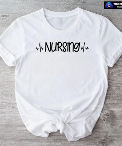 Nursing Heartbeat Nurse Vibes T-Shirt