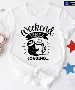 Weekend Vibes Loading Sloth T-Shirt - Small Tee