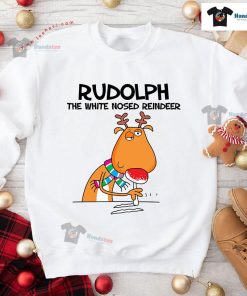 Rudolph The White Nosed Reindeer Christmas Sweatshirt