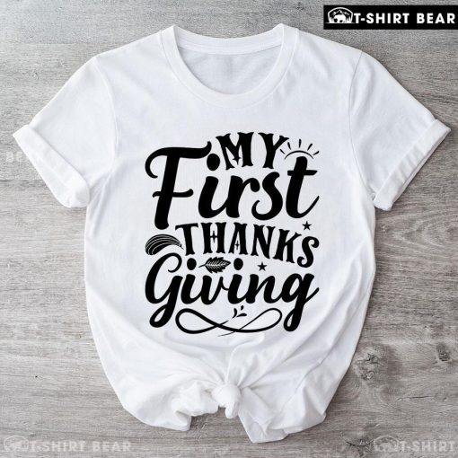 My First Thanksgiving Autumn Vibes T-Shirt