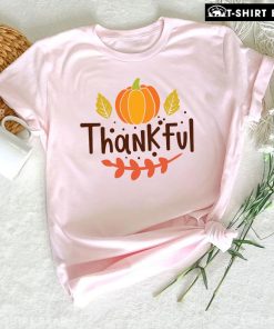 Thankful Pumpkin Happy Thanksgiving T-Shirt