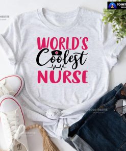 World's Coolest Nurse Heartbeat T-Shirt
