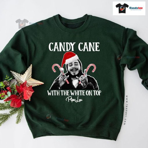 Candy Cane With The White On Top Post Malone Christmas Sweatshirt