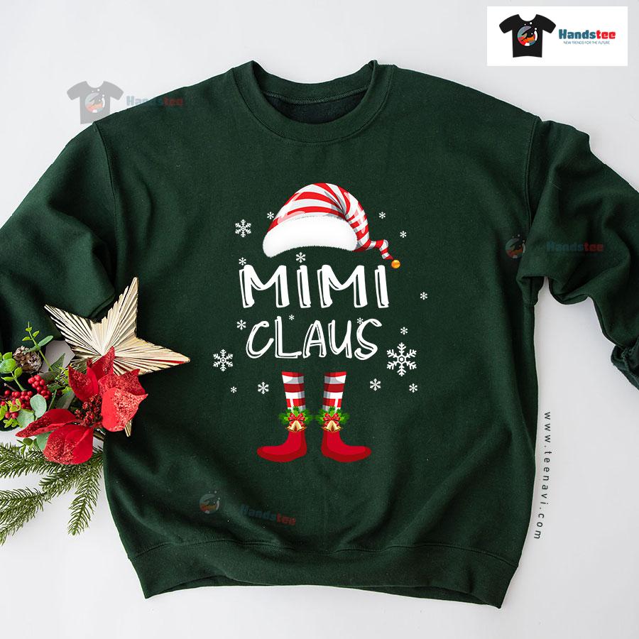 Mimi Claus Grandma Snowflake Santa Claus Christmas Sweatshirt Mimi Claus Grandma Snowflake Santa Claus Christmas Sweatshirt