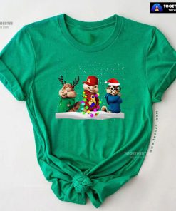 The Chipmunks With Lights Christmas T-Shirt