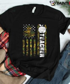 American Flag Camouflage Teacher Patriotic Shirt