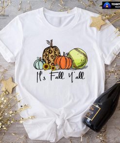 Halloween It’s Fall Y’All Pumpkin Softball T-Shirt