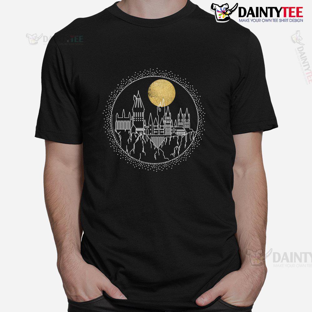 Harry Potter Hogwarts Full Moon Line Shirt Harry Potter Hogwarts Full Moon Line Shirt