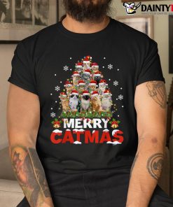 Merry Catmas Cat Christmas Pajamas Shirt