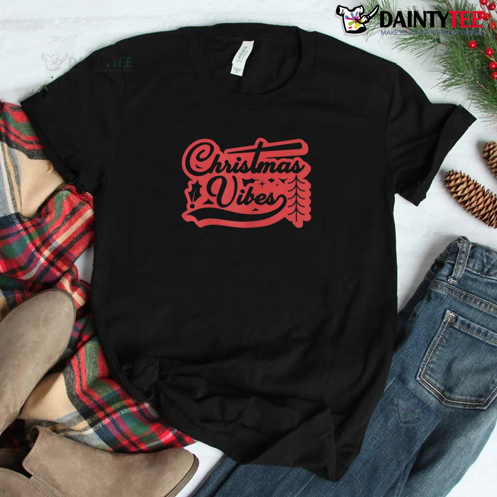 Retro Christmas Vibes Groovy Christmas Shirt Retro Christmas Vibes Groovy Christmas Shirt