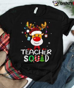Teacher Christmas Teachers Squad Reindeer  Shirt