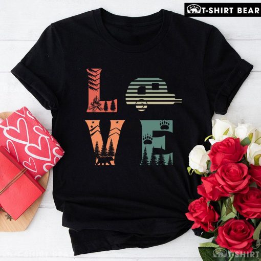 Love Campfire Camping Car Bear Camp Life T-Shirt