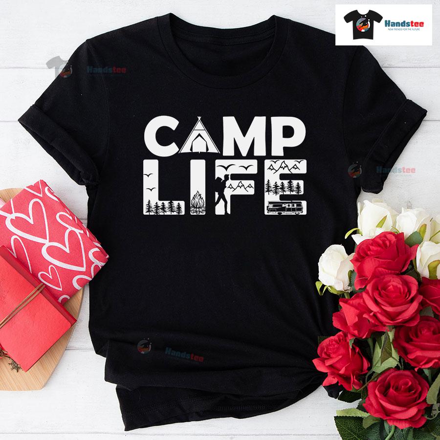 Camp Life Wild Adventure Tent Campfire Camping Car T-Shirt Camp Life Wild Adventure Tent Campfire Camping Car T-Shirt