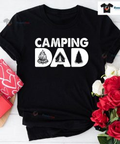 Camping Dad Campfire Tent Adventure T-Shirt