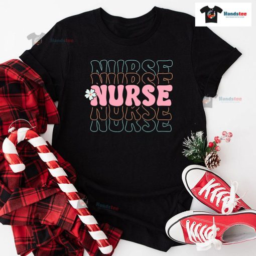 Nurse Nurse Nurse Nurse Nurse Flower T-Shirt