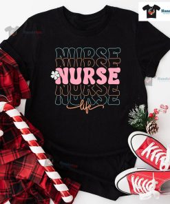 Nurse Nurse Nurse Nurse Nurse Life Flower T-Shirt