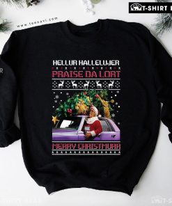 Hellur Hallelujer Praise Da Lort Merry Christmurr Madea Ugly Christmas Sweatshirt