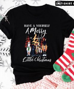 Funny Horses Have A Yourself A Merry Little Christmas T-Shirt
