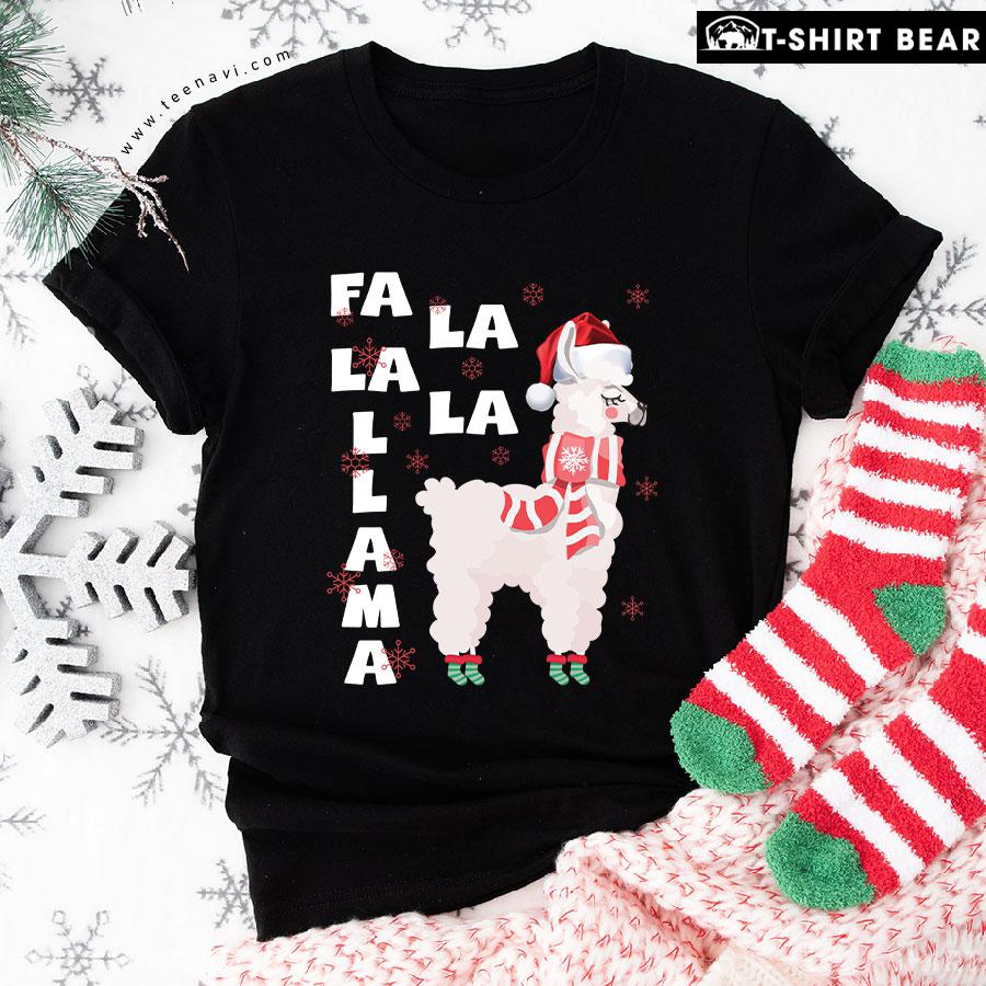 Fa La La La Llama Cute Llama Funny Christmas T-Shirt Fa La La La Llama Cute Llama Funny Christmas T-Shirt