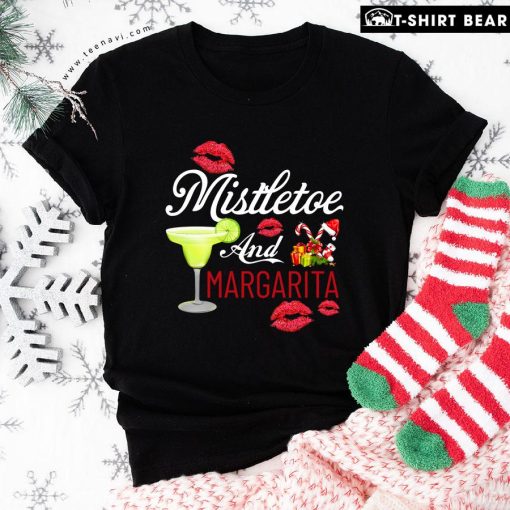 Mistletoe And Margarita Fruit Juice Christmas T-Shirt