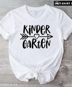 Kindergarten Student Teacher Arrow Heart Back To School T-Shirt